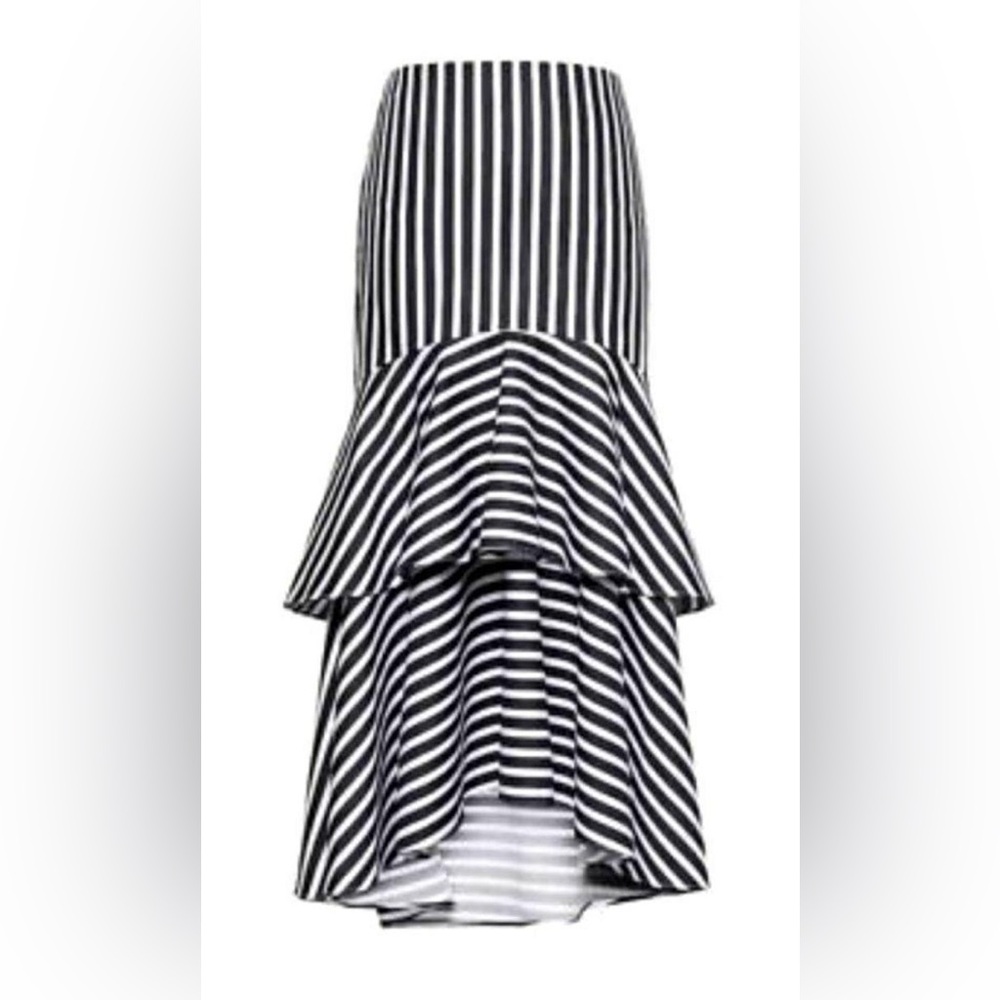 Navy and White Women's Resortwear Skirt